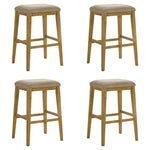 Jane - Contemporary Transitional Wood Bar Height Kitchen Bar Stool