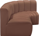 Arc - Faux Leather 3 Piece Sofa