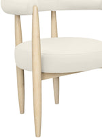 Sable - Vegan Leather Upholstered Dining Chair (Set of 2) - Painted Natural Base