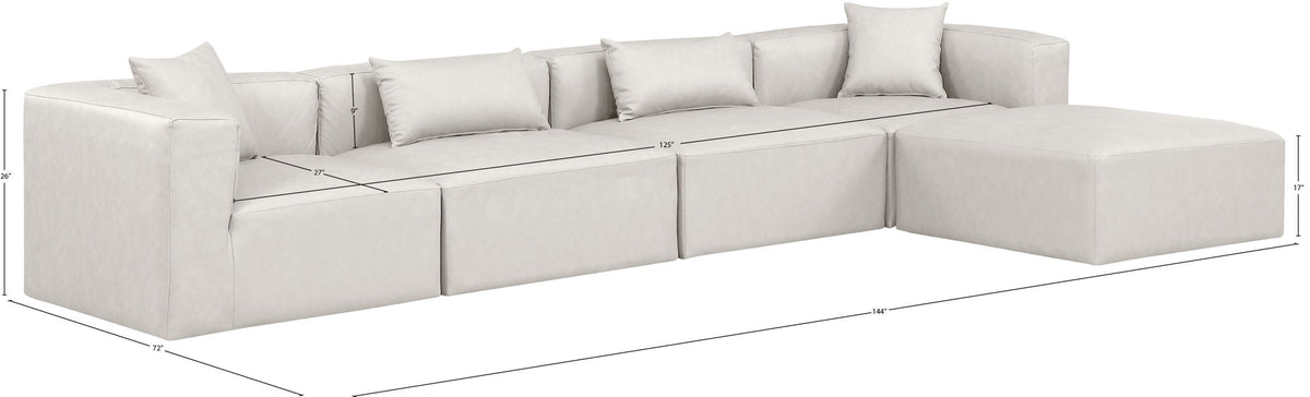Cube - 5 Piece Modular Sectional With Chaise