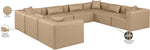 Cube - 8 Piece Modular Sectional - Tan