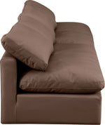 Indulge - Faux Leather 4 Seat Modular Armless Sofa