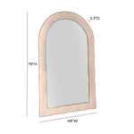 Kaia - Textured Floor Mirror - Cream