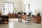 Home Office - Two-Door Cabinet - Dark Brown