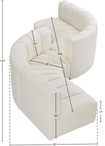 Arc - Faux Leather 6 Piece Modular Sofa