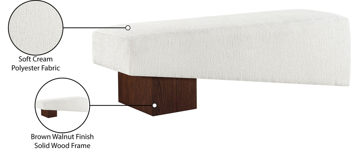 Alora - Bench - Dark Brown Base