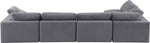 Comfy - 5 Piece Velvet Modular Sectional