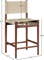 Rawlins - Counter Stool - Walnut Frame