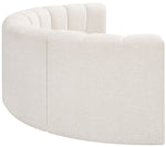 Arc - Boucle Fabric 4 Piece U-Shaped Modular Sofa