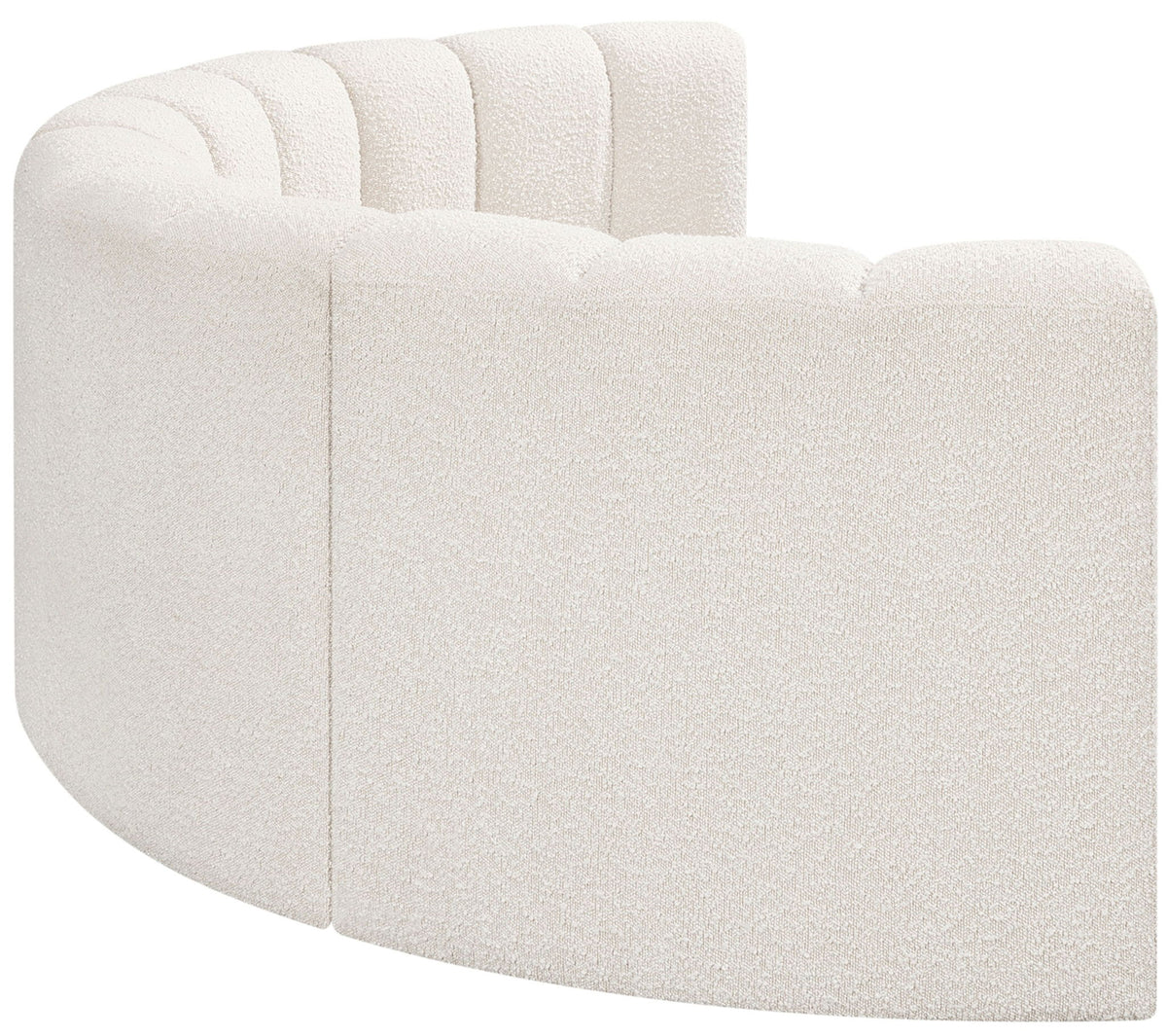 Arc - Boucle Fabric 4 Piece U-Shaped Modular Sofa