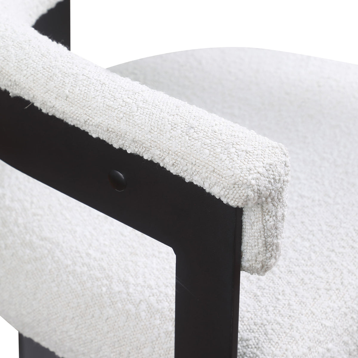 Romeo - Boucle Dining Chair With Black Base (Set of 2)
