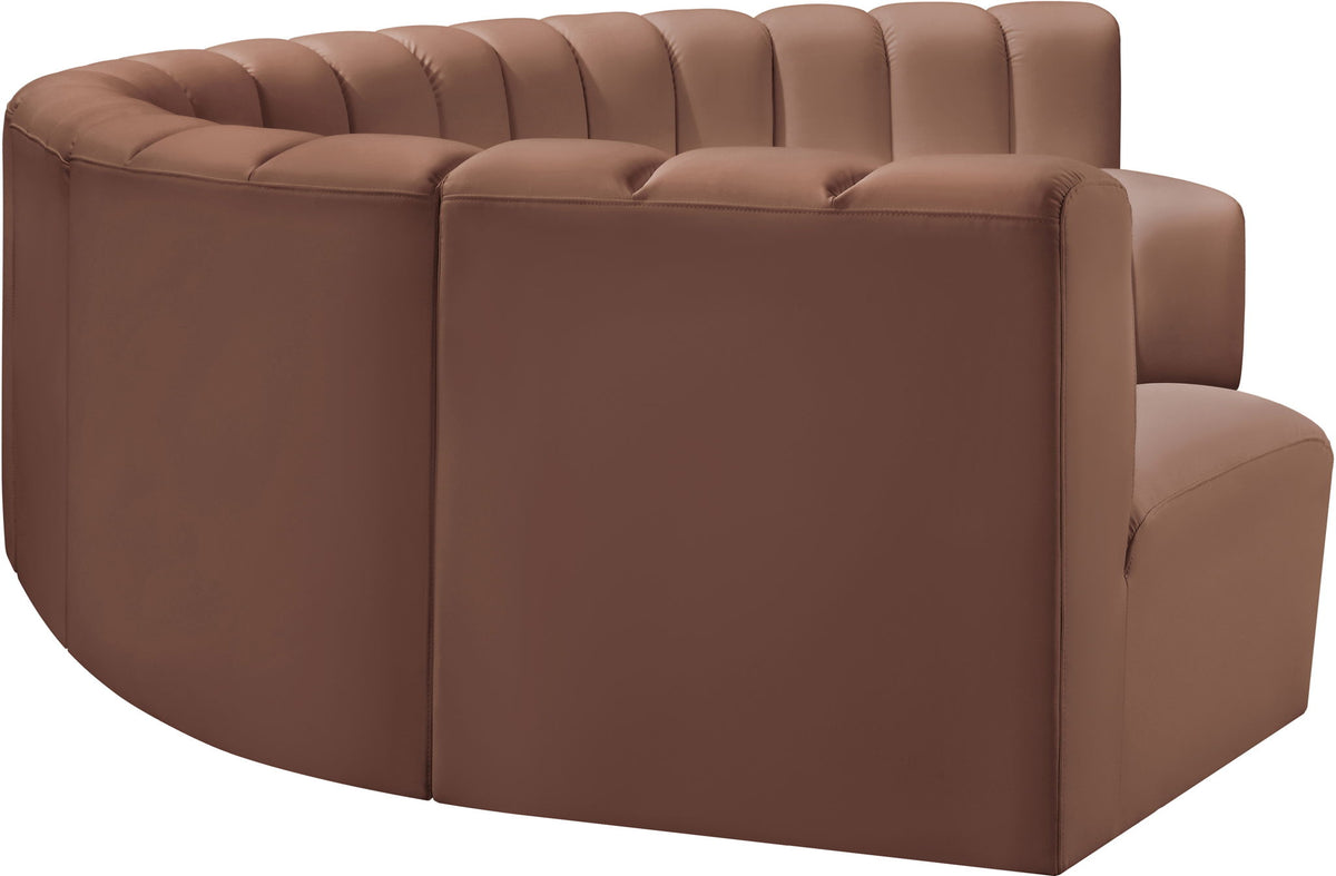 Arc - Faux Leather 7 Piece U-Shaped Modular Sofa