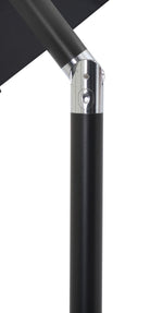 Amalfi - Aluminum Patio Umbrella - Light Brown Base / Black Pole