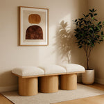 Pavilion - 3 Piece Modular Bench With Natural Base
