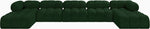 Ames - 7 Piece Fabric Modular U-Shaped Sectional