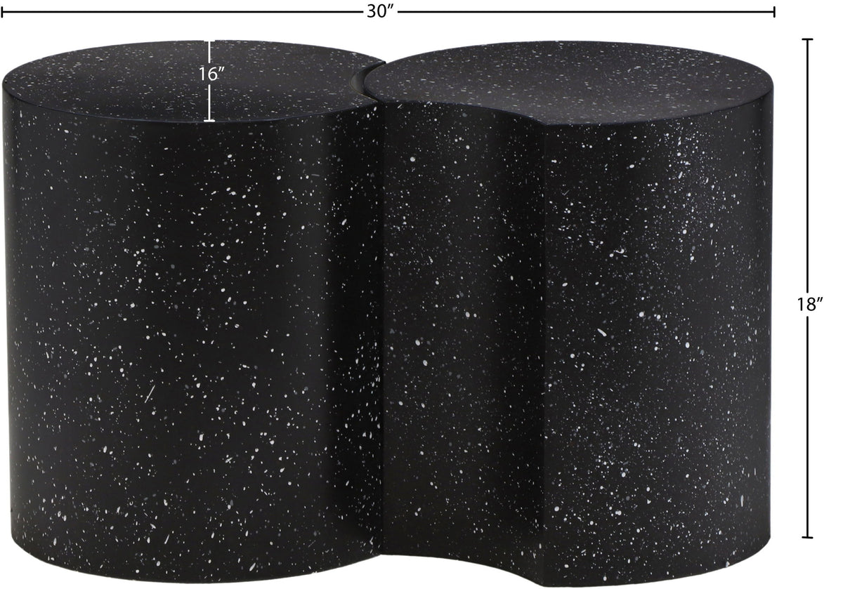 Dimple - 2 Piece Modular End Table - Terazzo Finish
