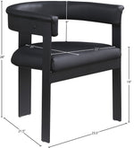 Romeo - Faux Leather Dining Chair With Black Base (Set of 2)