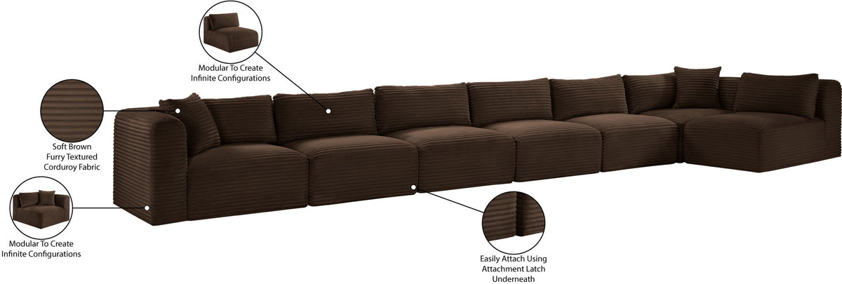 Shaggy - 7 Piece Modular Sectional