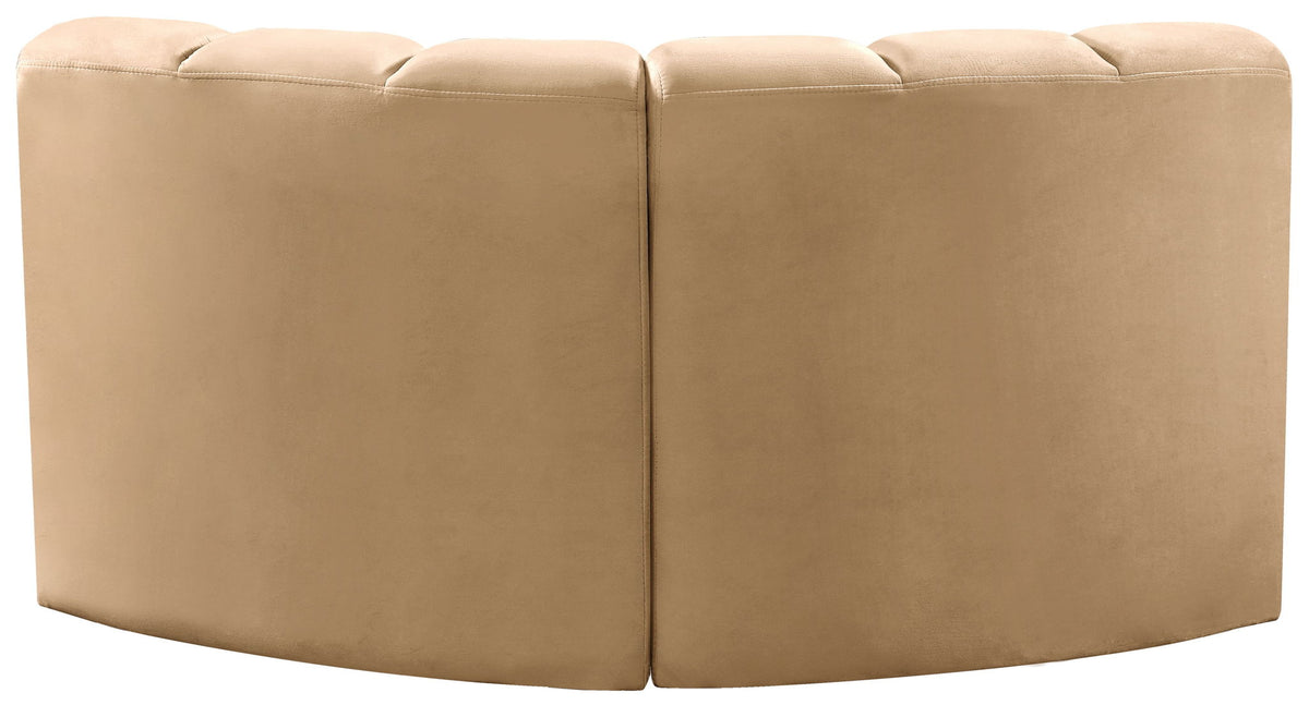 Arc - Velvet 2 Piece Modular Sofa