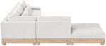 Turin - Chenille Fabric Upholstered Modular Sectional - White