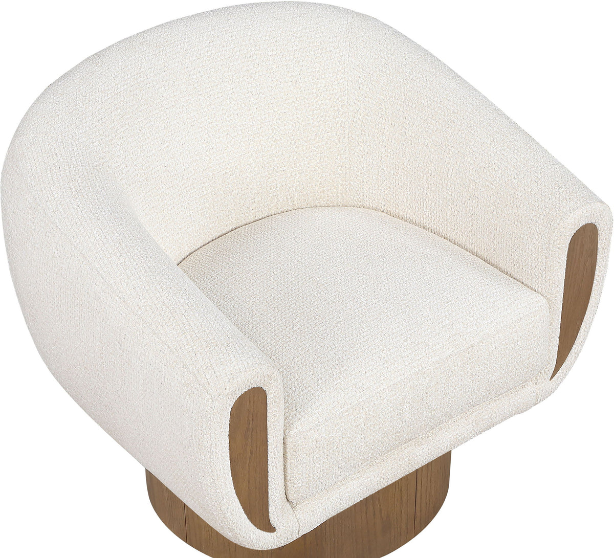 Avella - Interwoven Fabric Swivel Accent Chair