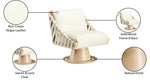 Millwin - Swivel Accent Chair With Natural Base