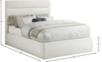 Adam - Linen Fabric Bed With 52" Headboard