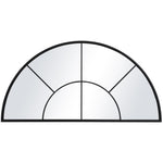Rousseau - Iron Window Arch Mirror - Black
