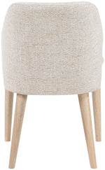 Valeo - Linen Textured Fabric Upholstered Dining Chair (Set of 2) - Painted Natural Base