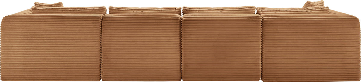 Shaggy - Fabric 5 Piece Modular Sectional With Ottoman