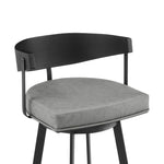 Lacey - Swivel Bar Stool - Black