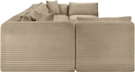 Shaggy - Fabric 8 Piece Modular U-Shaped Armless Sectional