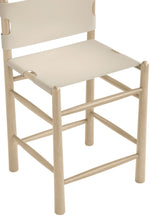 Santos - Upholstered Counter Stool With Stained Natural Base