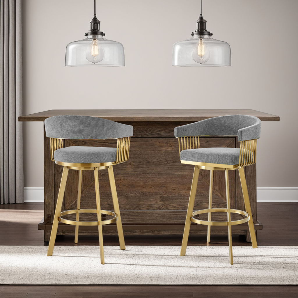 Chelsea - Swivel Fabric Stool