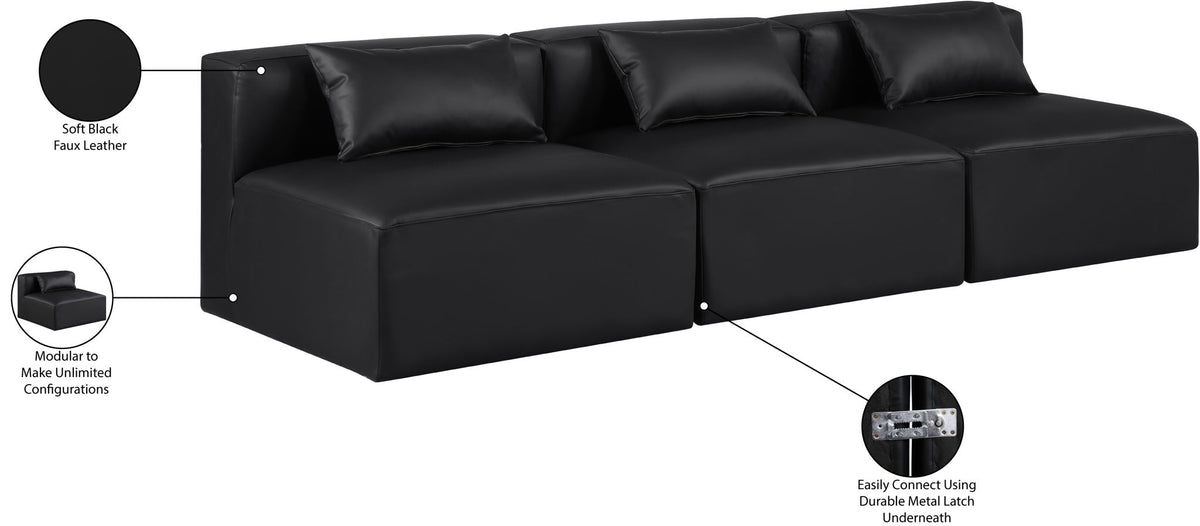 Cube - Modular 3 Seat Armless Sofa