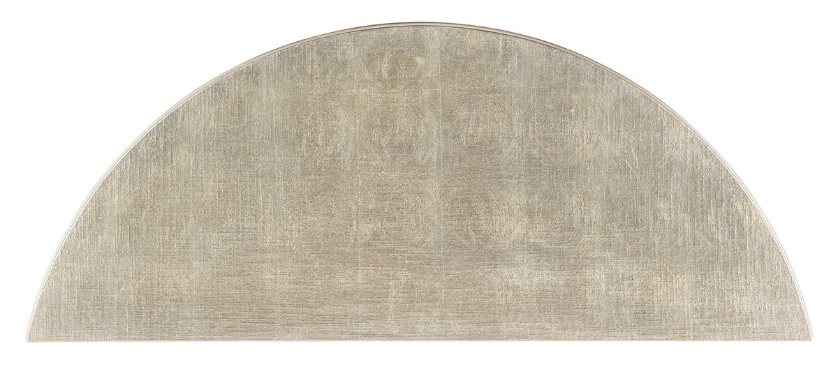 Melange - Marguerite 2-Door Demilune Chest - Silver