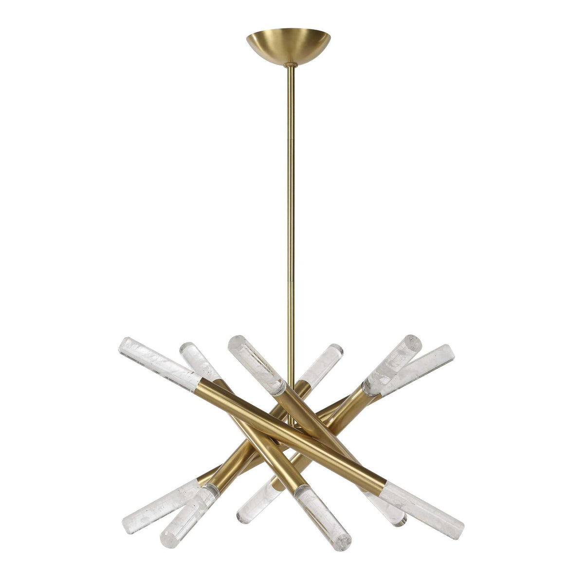 Scepter - 12 Light LED Pendant - Brass