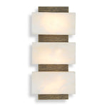 Triple Stack - Sconce - Light Antique Brass / White