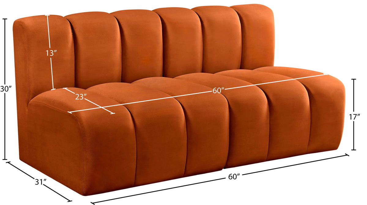 Arc - Velvet 2 Seats Modular Sofa