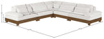 Turin - Chenille Fabric Upholstered Modular Sectional - Cream