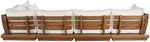 Mirella - 5 Piece Water Resistant Fabric Upholstered Outdoor Patio Modular Sectional