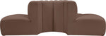 Arc - Faux Leather 4 Piece Modular Sofa