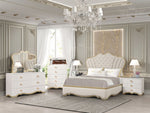 Athena - Queen Bed - Cream