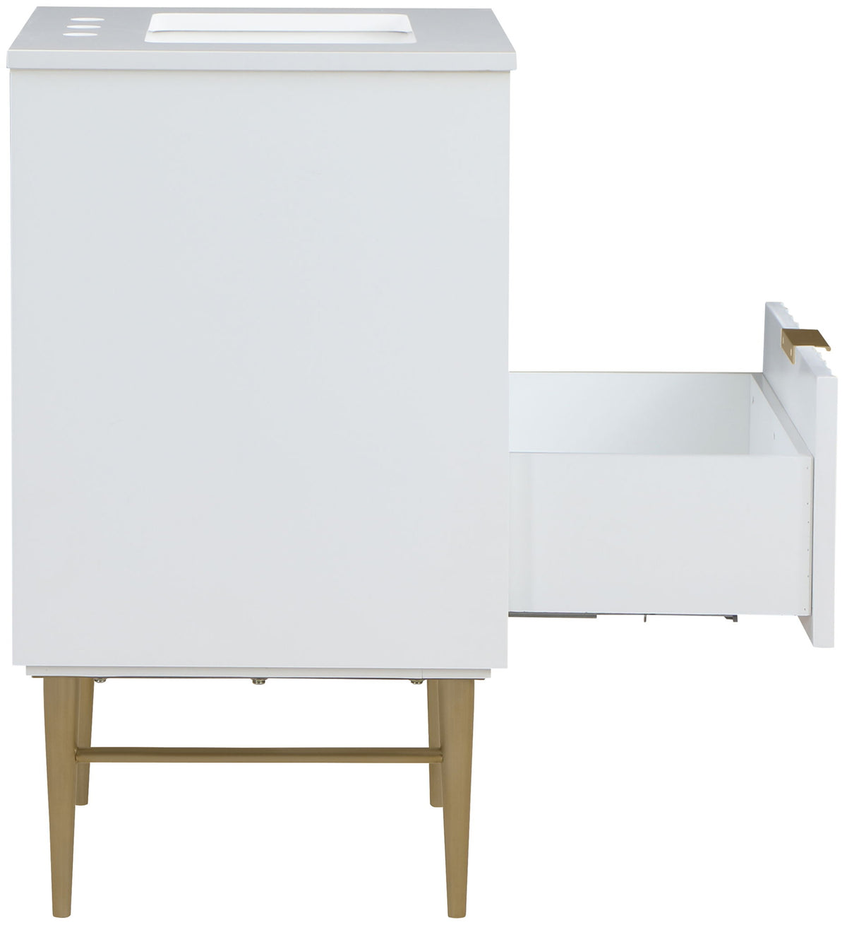 Modernist - Bathroom Vanity With Gold Legs