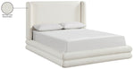 Chandra - Linen Textured Fabric Upholstered Bed