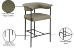 Malin - Faux Leather Counter Stool (Set of 2)