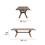 Millwork - Rectangular Dining Table - Light Brown