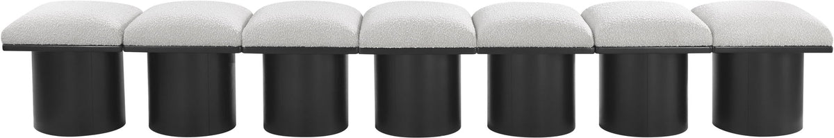 Pavilion - 7 Piece Modular Bench With Black Base