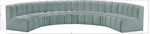 Arc - Faux Leather 7 Piece U-Shaped Modular Sofa