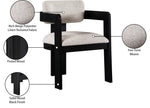 Sacha - Linen Dining Chair With Black Base (Set of 2)